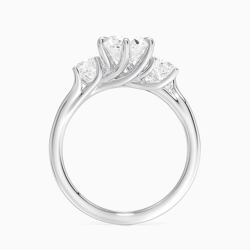 Oval Cut Diamond Three Stone Engagement Ring, 3 Stone Oval Diamond Ring, Bridal Ring