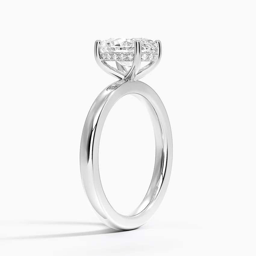 Oval Cut Diamond Solitaire Engagement Ring, Classic Minimalist Oval Ring, Promise Ring for Her