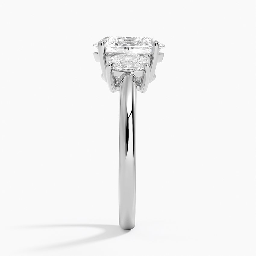 Oval Cut Three Stone Diamond Engagement Ring, 3 Stone Oval Diamond Ring, Solid Gold Ring