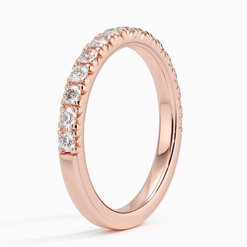 Round Cut Diamond Eternity Band Ring, Wedding Band, Minimalist Stackable Diamond Ring