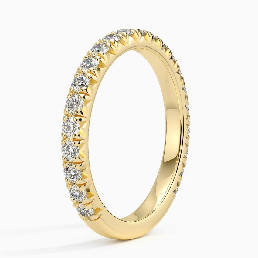 Round Cut Diamond Eternity Band, Full Eternity Wedding Ring, Minimalist Diamond Band
