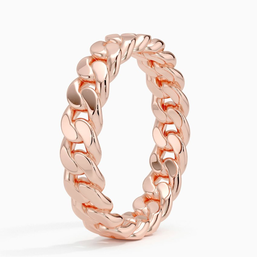 Cuban Link Chain Ring, Bold Statement Ring, Hip Hop Jewelry GiftHip Hop Jewelry Gift