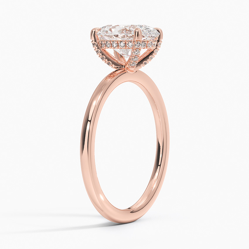 Oval Cut Solitaire Engagement Ring, Minimalist 4 Prong Diamond Ring, Classic Bridal Ring
