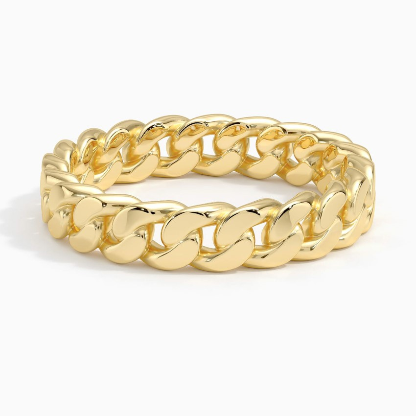Cuban Link Chain Ring, Bold Statement Ring, Hip Hop Jewelry GiftHip Hop Jewelry Gift