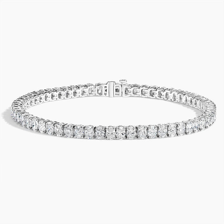Oval Cut Diamond Tennis Bracelet