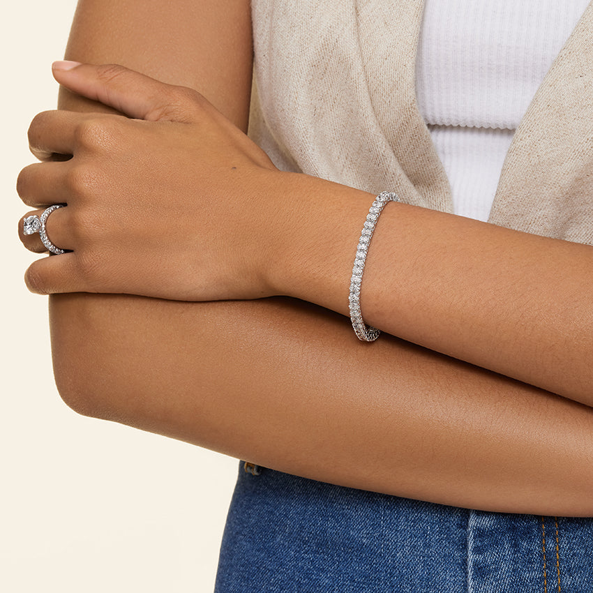 Oval Cut Diamond Tennis Bracelet