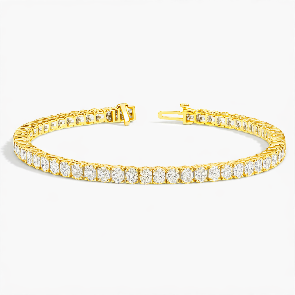 Oval Cut Diamond Tennis Bracelet