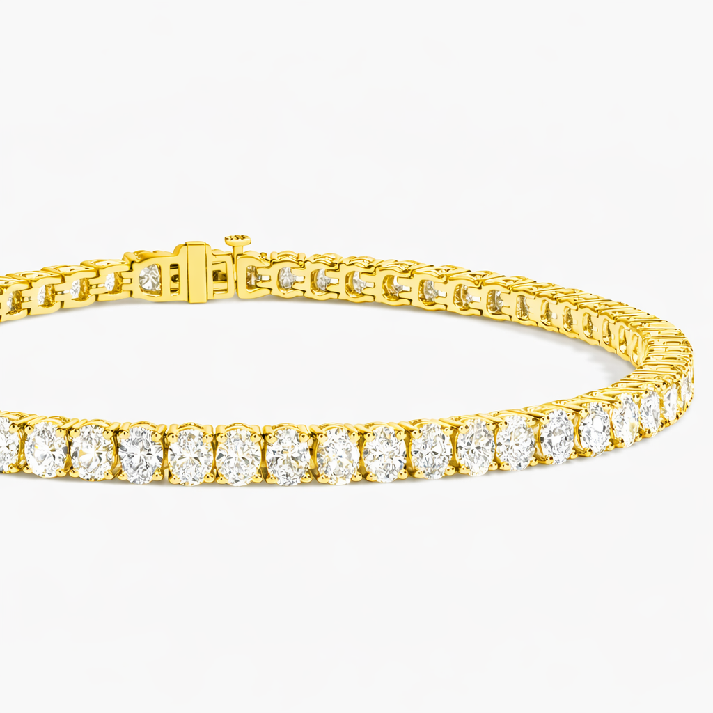 Oval Cut Diamond Tennis Bracelet