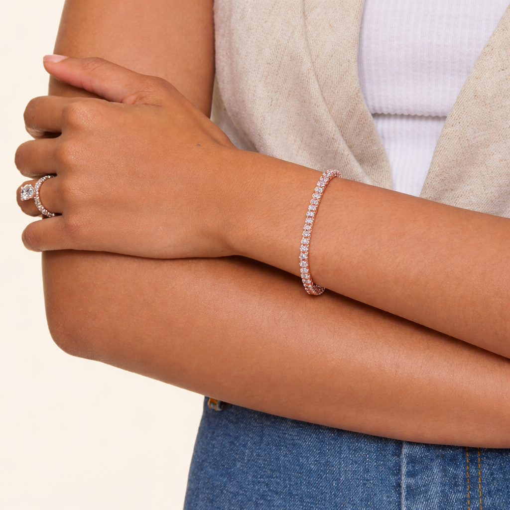 Oval Cut Diamond Tennis Bracelet