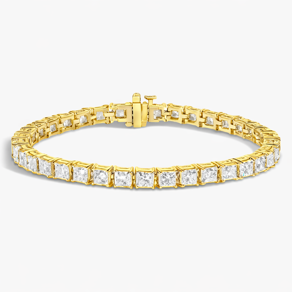 Princess Cut Diamond Tennis Bracelet