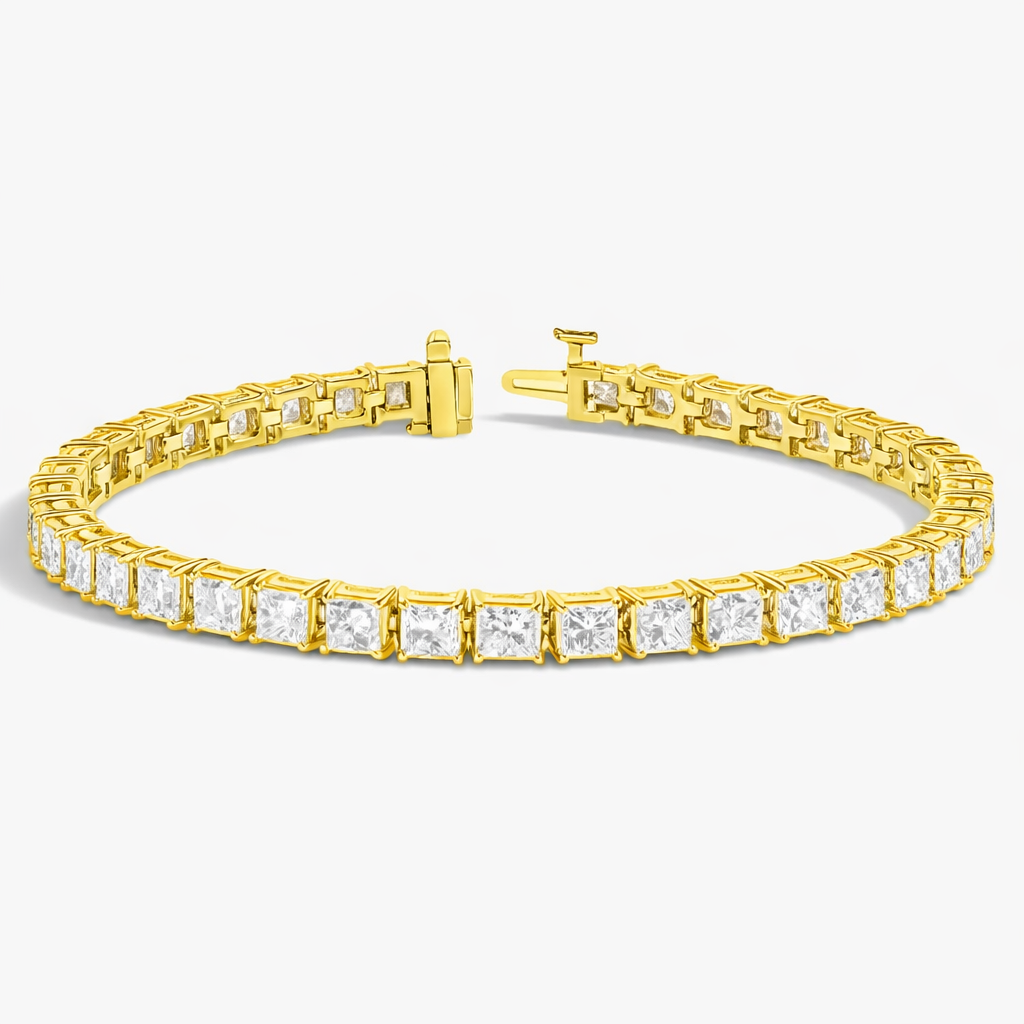 Princess Cut Diamond Tennis Bracelet