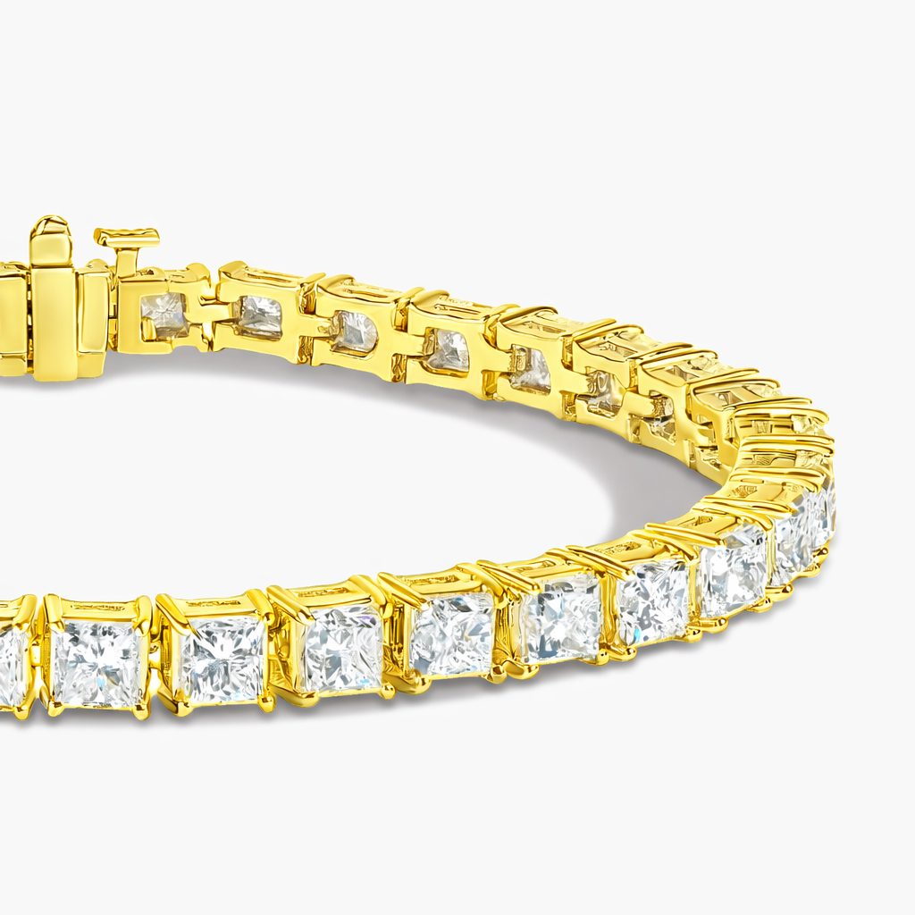 Princess Cut Diamond Tennis Bracelet