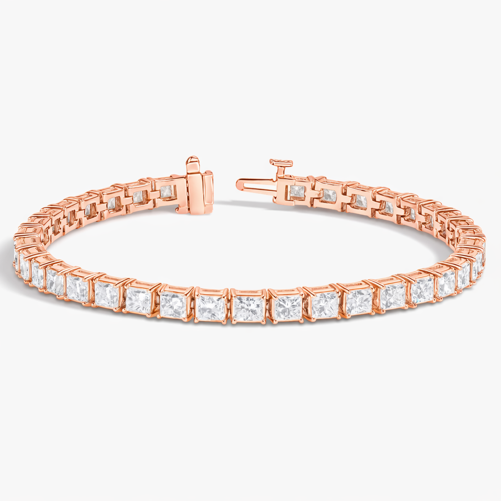 Princess Cut Diamond Tennis Bracelet