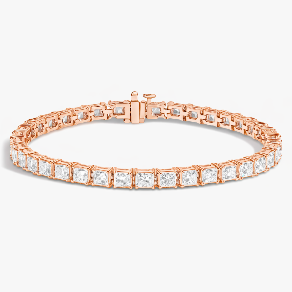 Princess Cut Diamond Tennis Bracelet