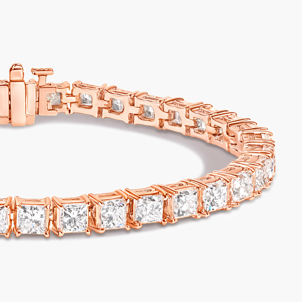 Princess Cut Diamond Tennis Bracelet