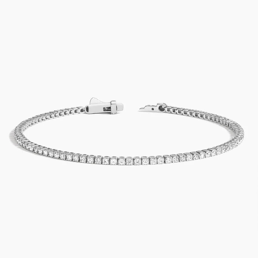 Round Cut Diamond Moissanite Tennis Bracelet For Women Elegant Jewelry