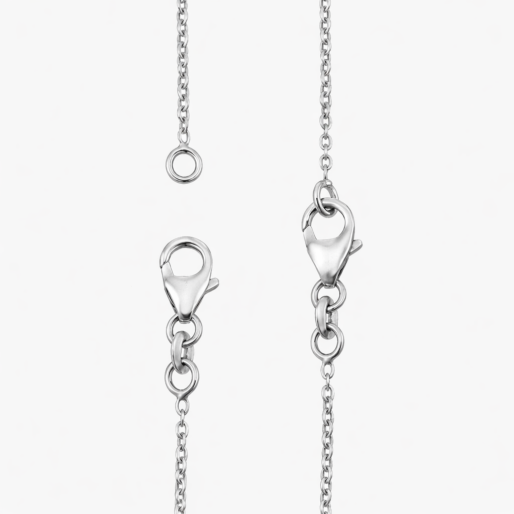 Round Diamond Drop Necklace in Gold for Women