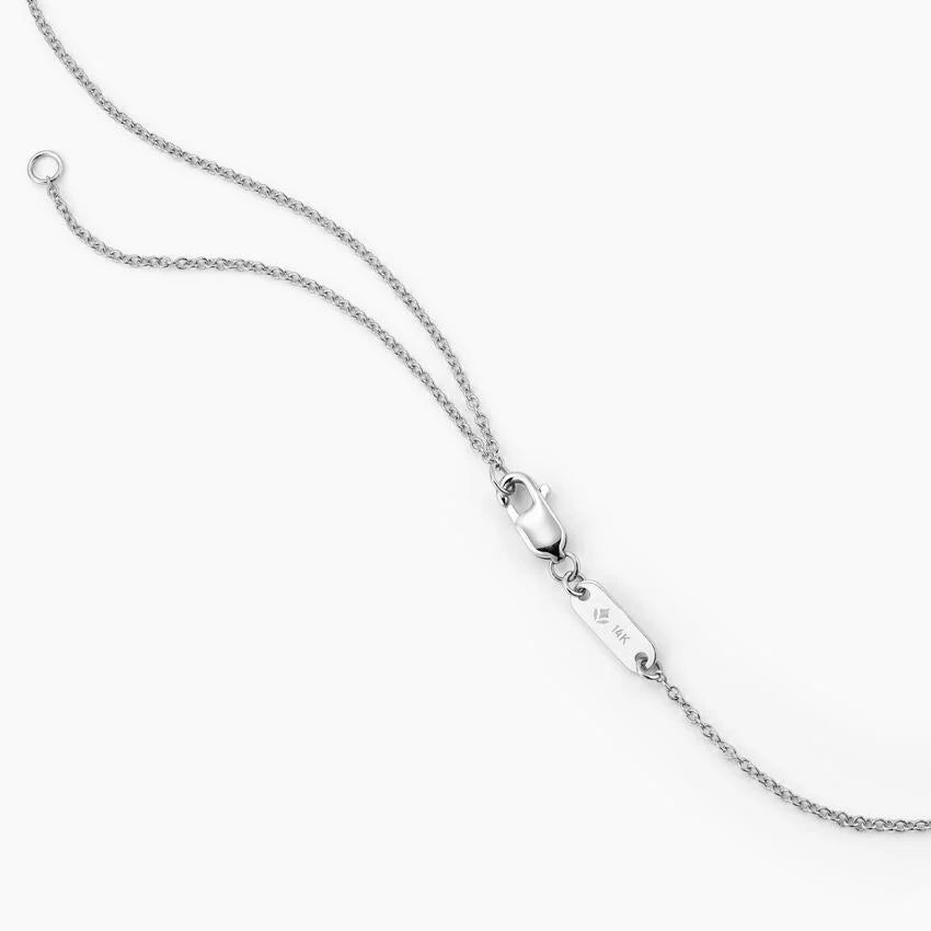 Round cut Bezel Solitaire Diamond Pendant Necklace