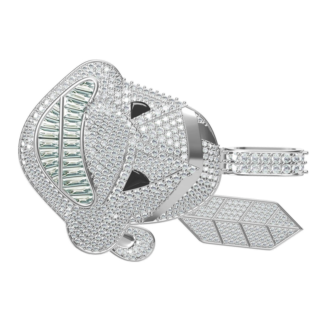 Iced Baby Shark Diamond Hip Hop Statement Pendant