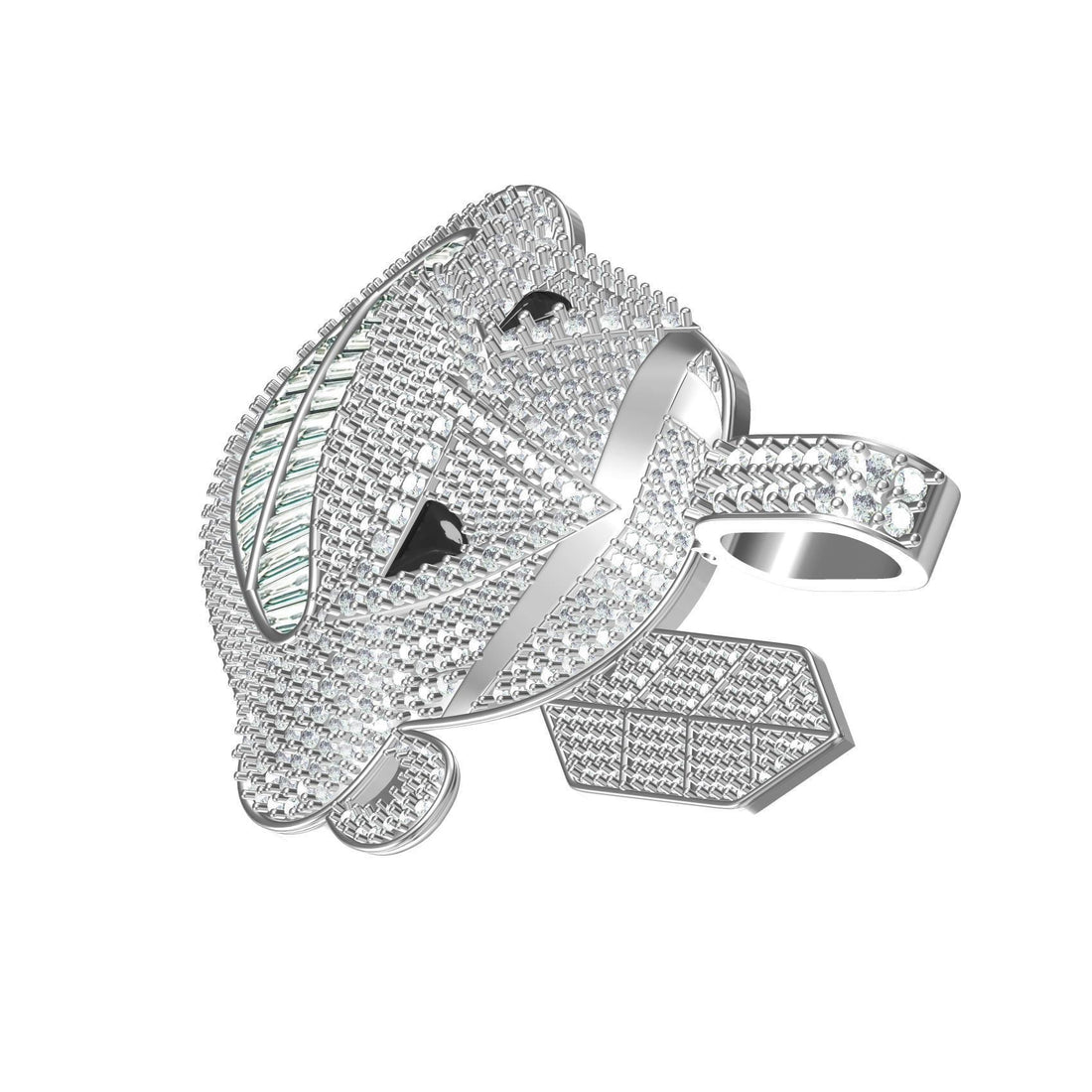 Iced Baby Shark Diamond Hip Hop Statement Pendant