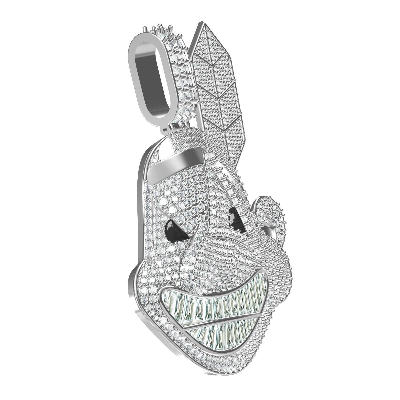 Iced Baby Shark Diamond Hip Hop Statement Pendant