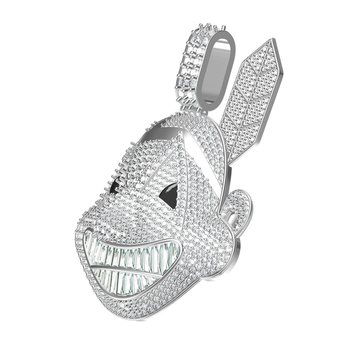 Iced Baby Shark Diamond Hip Hop Statement Pendant
