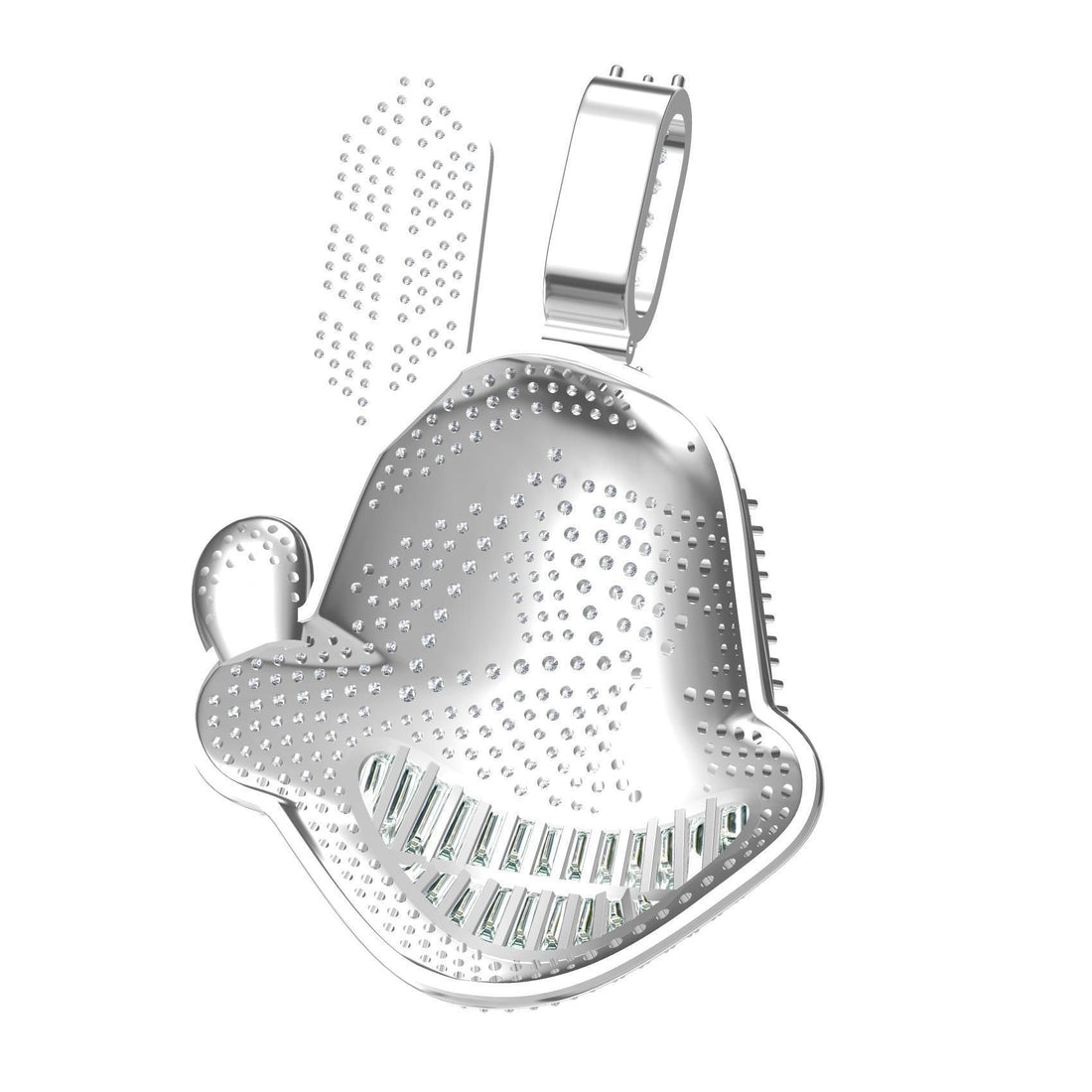 Iced Baby Shark Diamond Hip Hop Statement Pendant