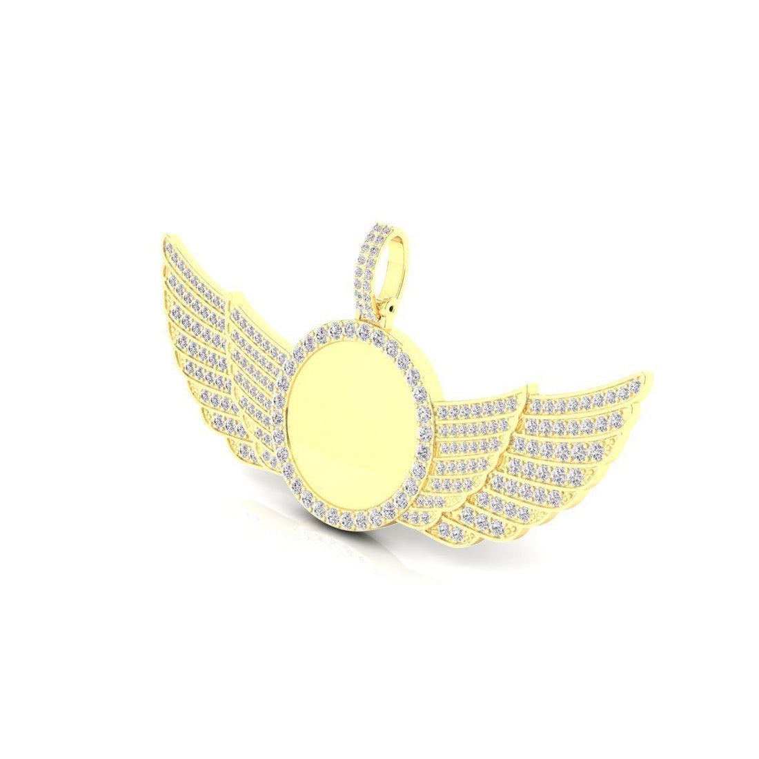 Angel Wings Diamond Pendant\ Hip Hop jewelry