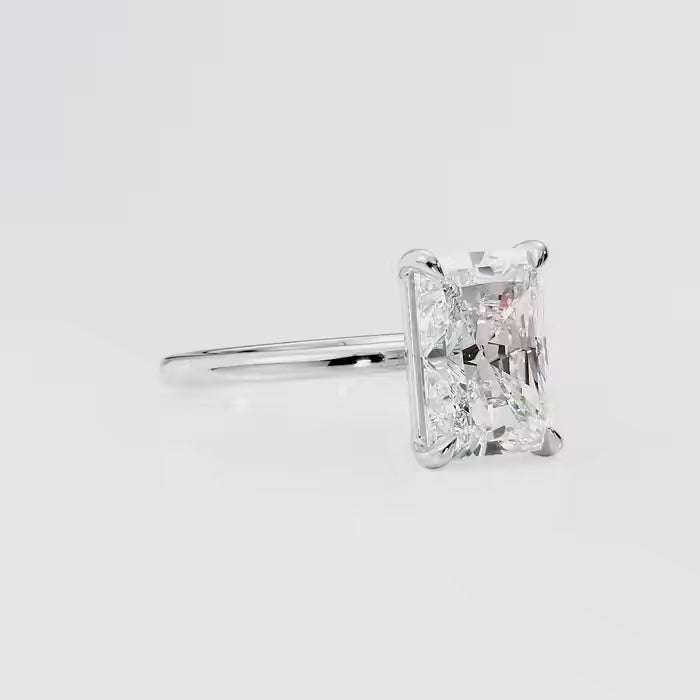 Radiant Cut Diamond Solitaire Engagement Ring For Women