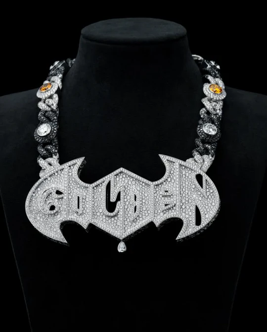 Bat with Custom name Pendant