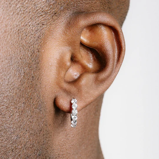 Iced Hoop Earrings