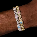 Infinty x Evel Eye Multi Colour stone Bracelet