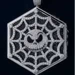 Spidy with Smiley Face Hexagon Pendant