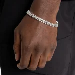 Iced Cross Pattern Bracelet