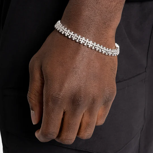 Iced Cross Pattern Bracelet