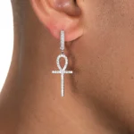 Ankh Key Earrings