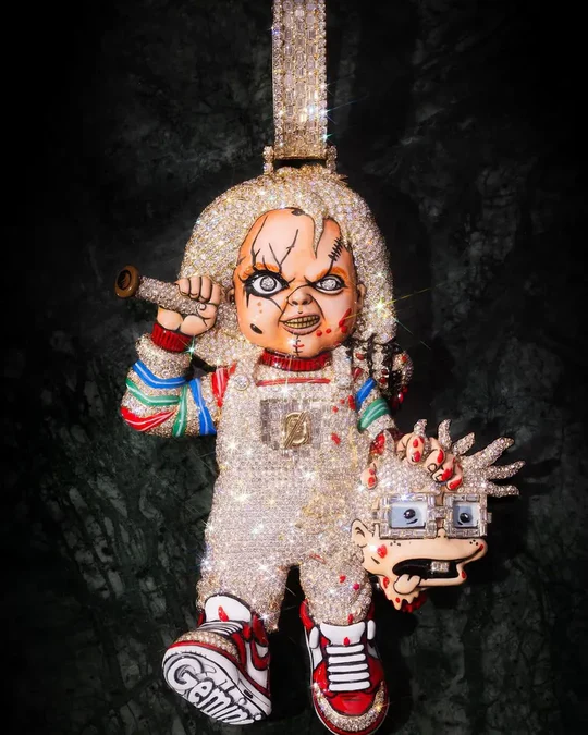 Scary Doll Hip-Hop Pendant