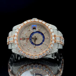 rolex watch moissanite diamond watch